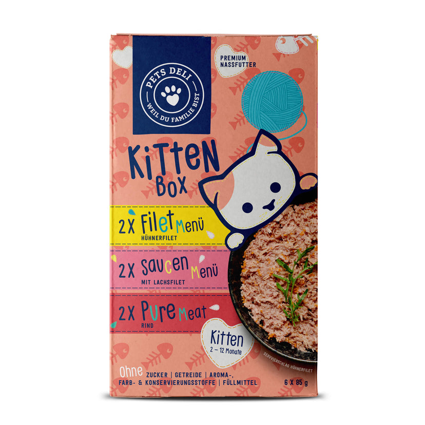 Kitten Nassfutter Multipack "Pure Meat, Filet- und Saucen Menü"