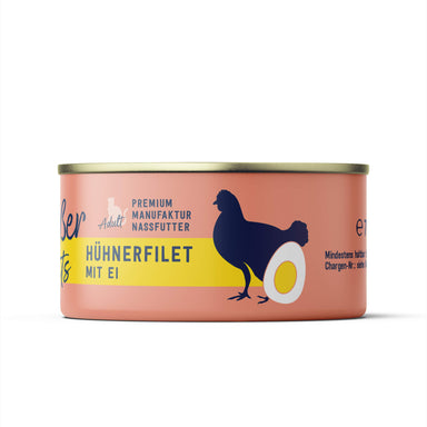 Nassfutter "Genießer Filets" Huhn mit Ei