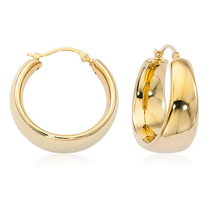 Tapered Hoop Earrings