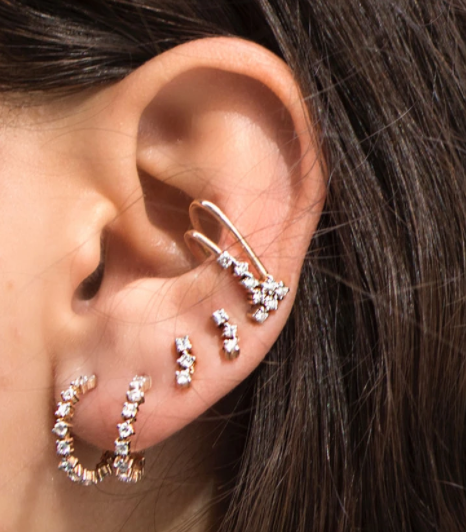 Triple Stud Earring