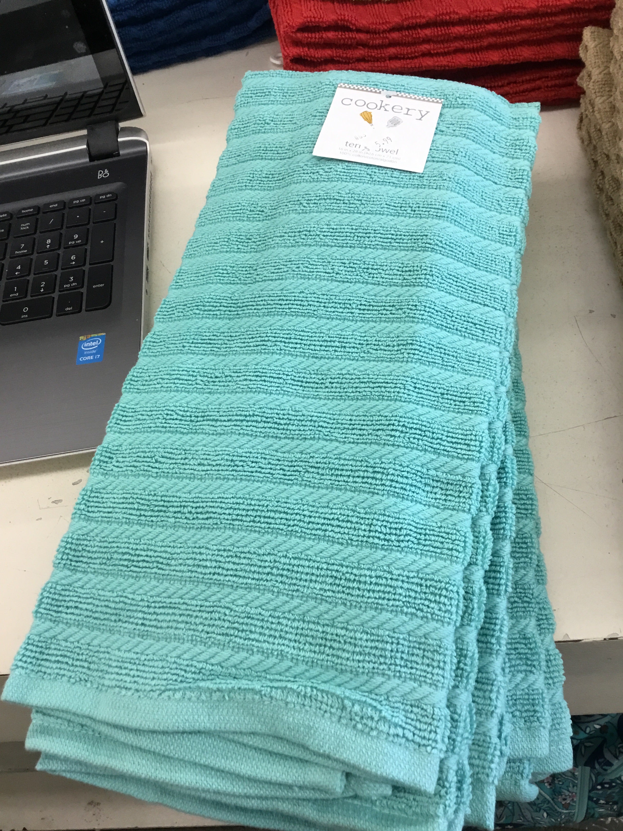 light blue kitchen towels