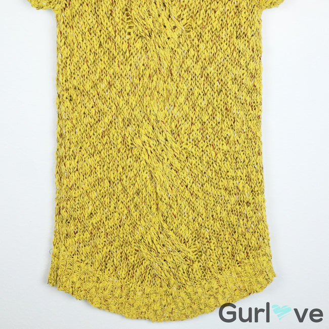 Moth Yellow Juliet Knit Sweater Size S