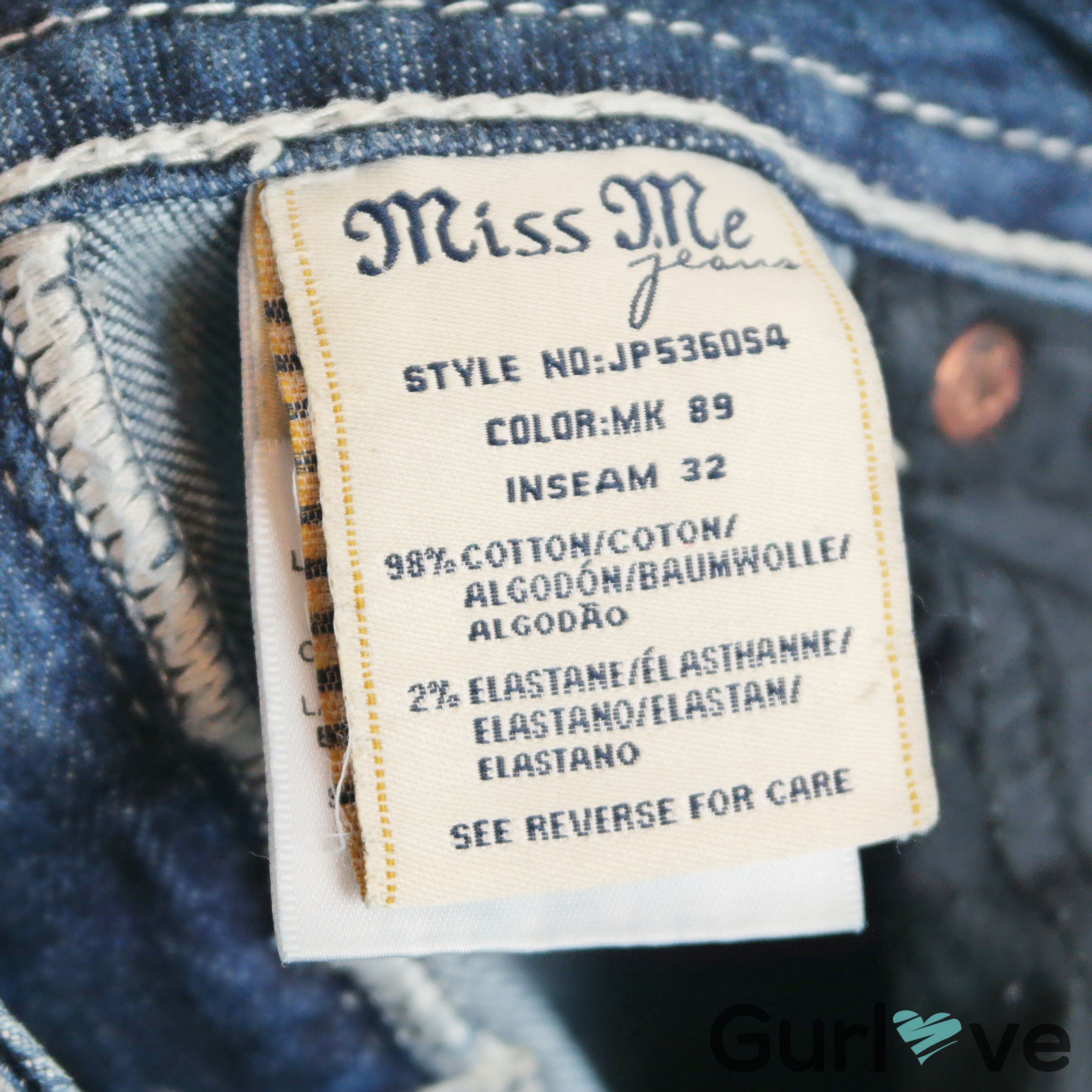 miss me jeans size 28