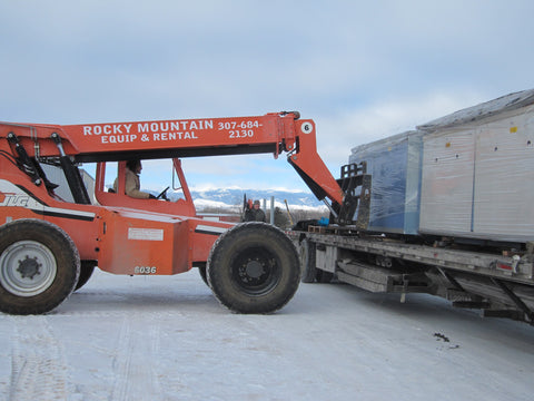 Unloading Knitting Machines