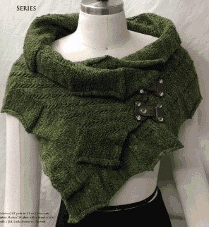 Wool knitted shawl