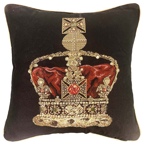 Signare Tapestry Crown Jewel Cushion