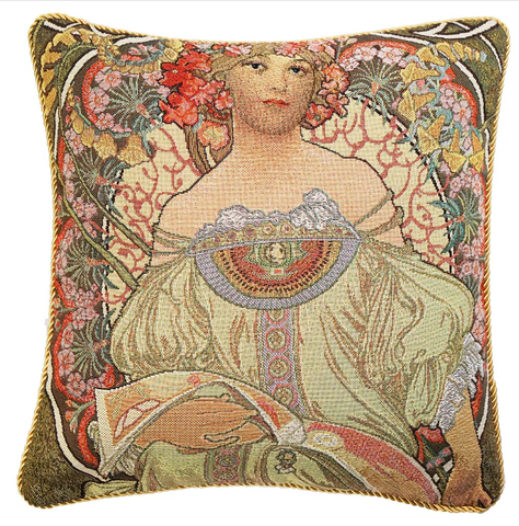 Alphonse Mucha Day Dream Cushion Cover 