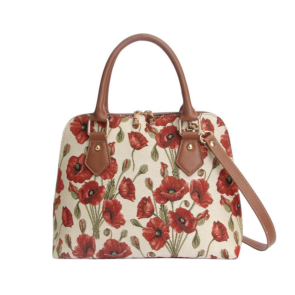 Poppy - Top Handle Shoulder Bag | Signaretapestry.com – Signare Tapestry