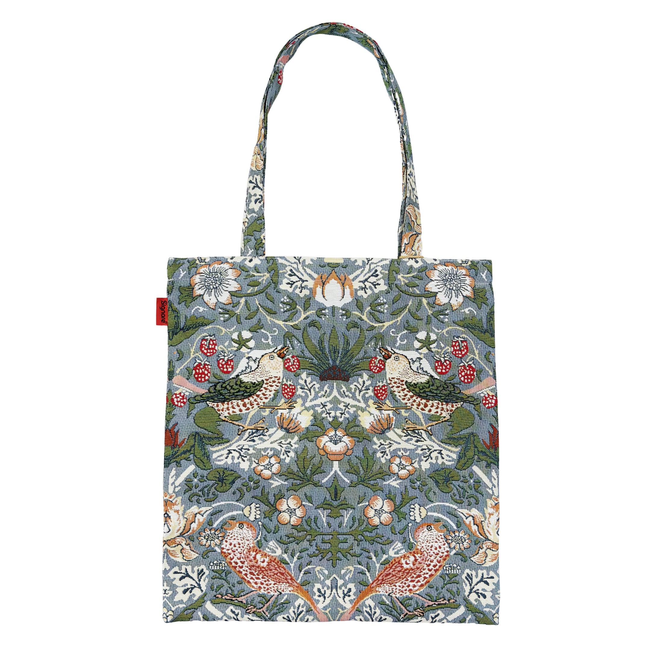 V&A Licensed Strawberry Thief Grey - Flat Bag