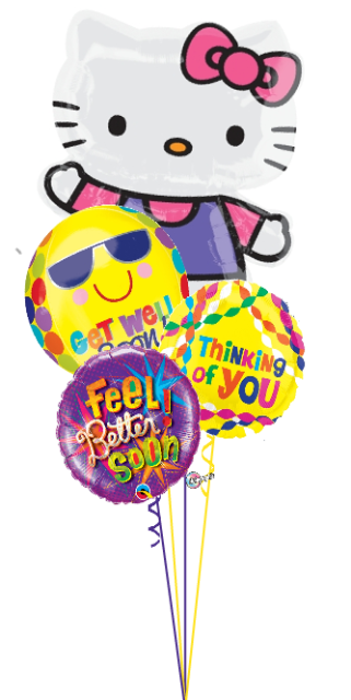 hello kitty with balloons png