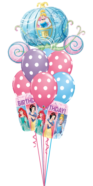 disney princess happy birthday balloon