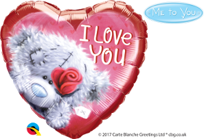 Tatty Teddy I Love You Heart Funtastic Balloon Creations