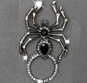 Sunglass Holder Pin Rhinestone Spider – Warhawk Customs