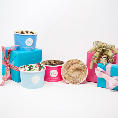 image of cookie dough containers