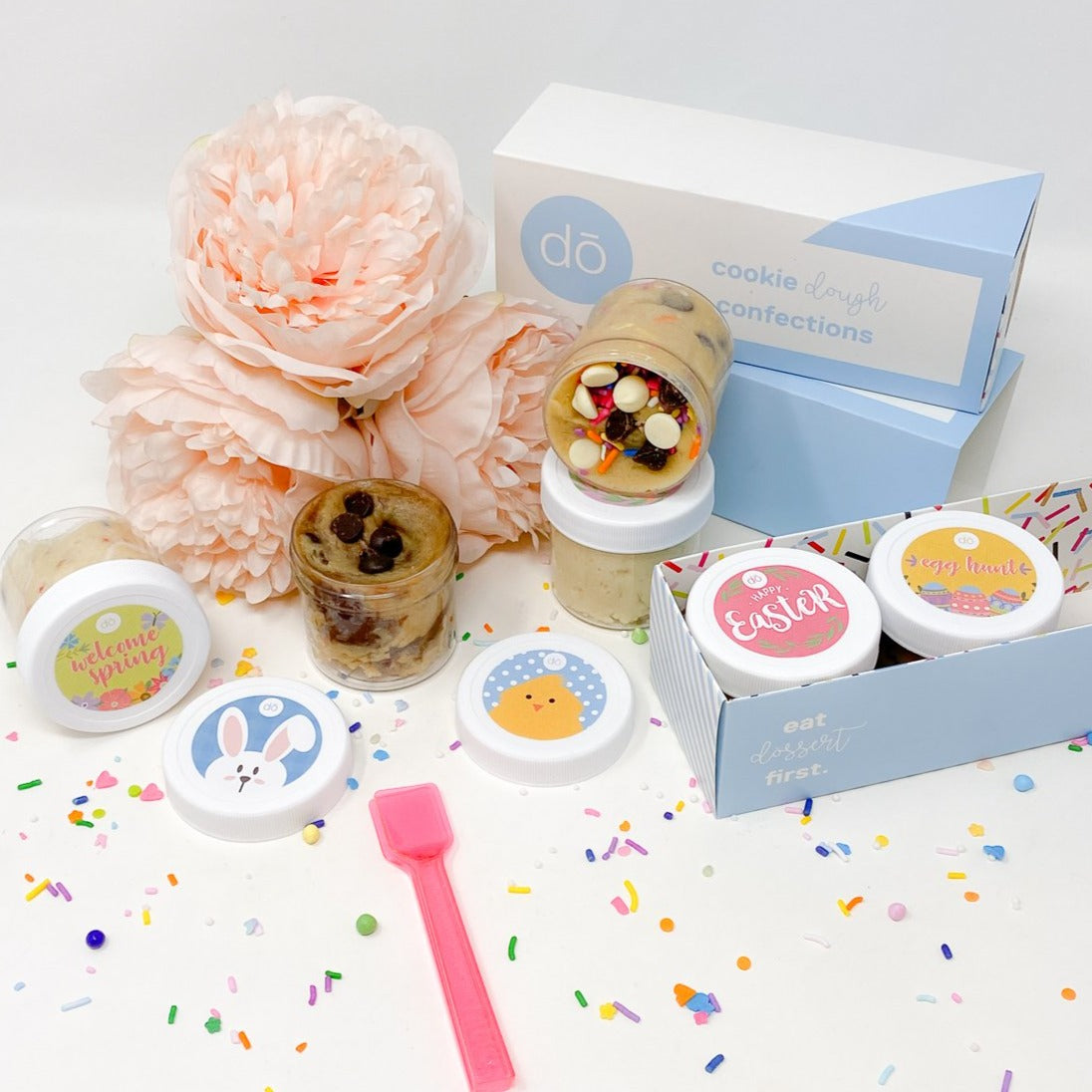 easter edible cookie dough taster party pack