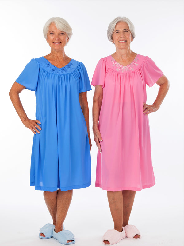 Rose Nightgown- Knee Length - Resident Essentials