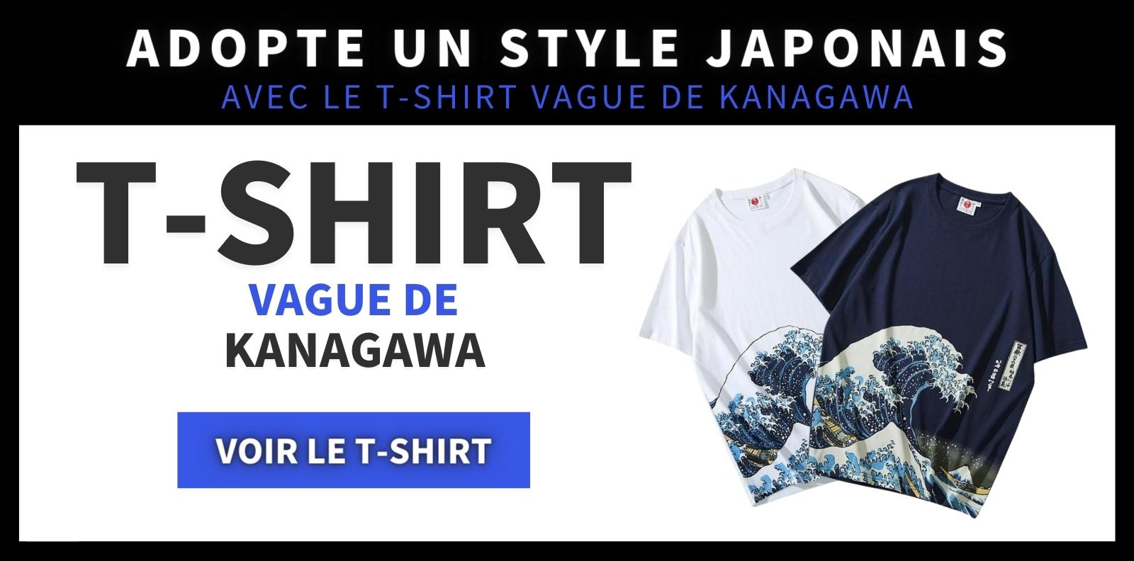 T-Shirt Vague de Kanagawa