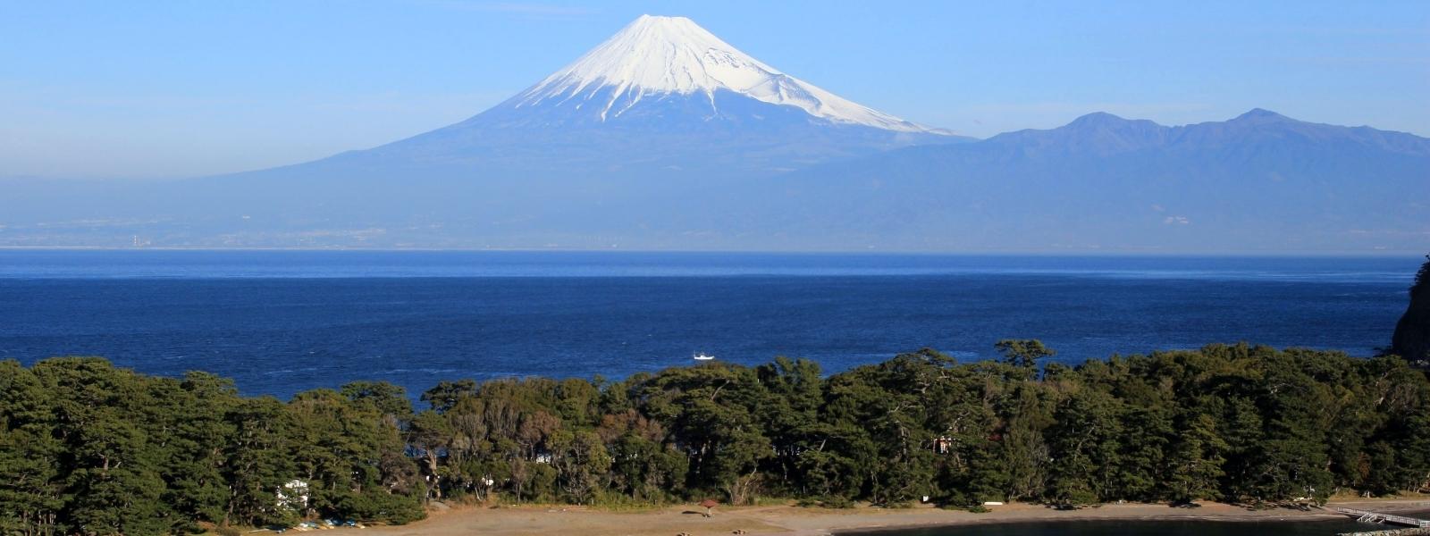 Vue du Mont Fuji depuis la péninsule d'Izu