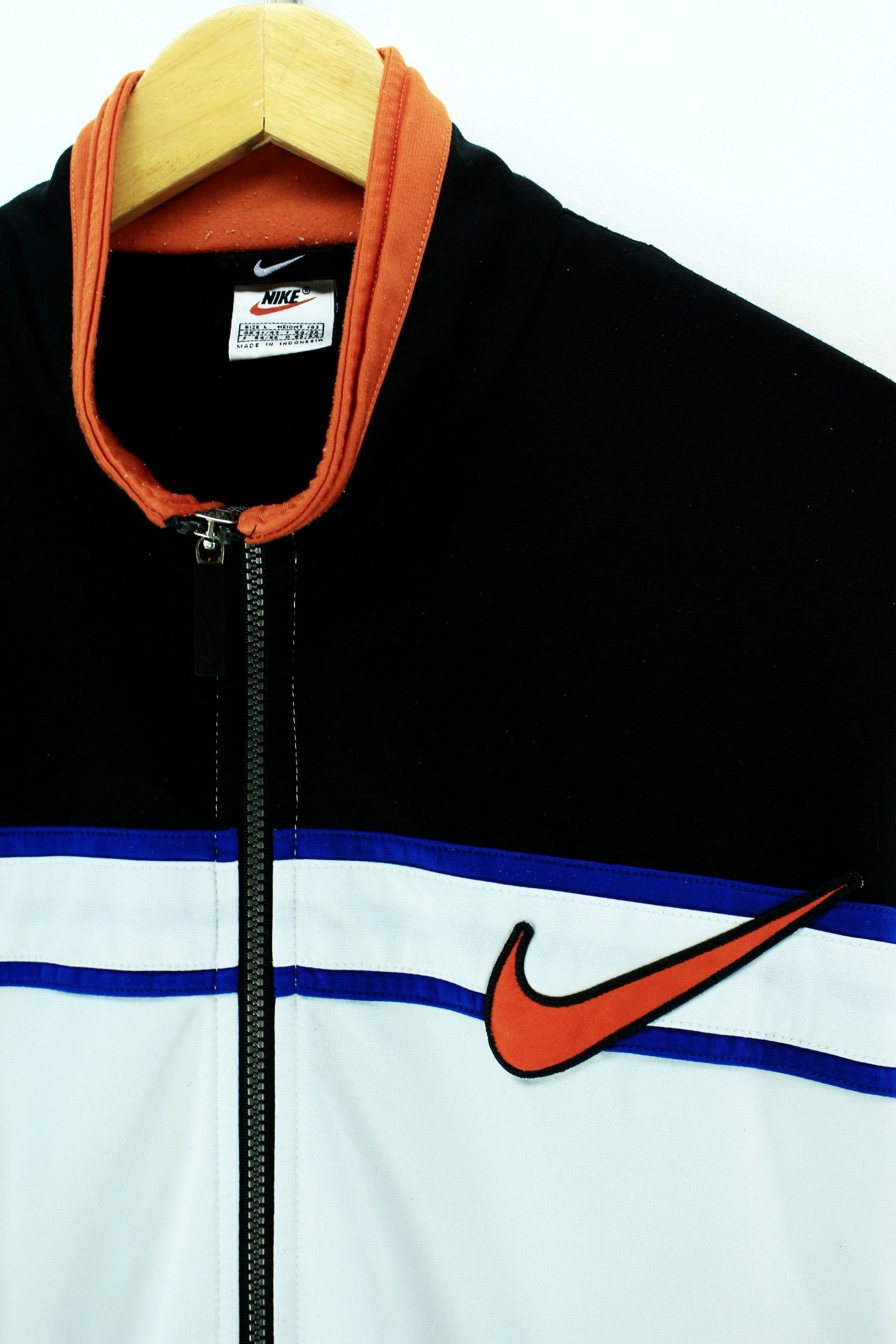 nike white track top