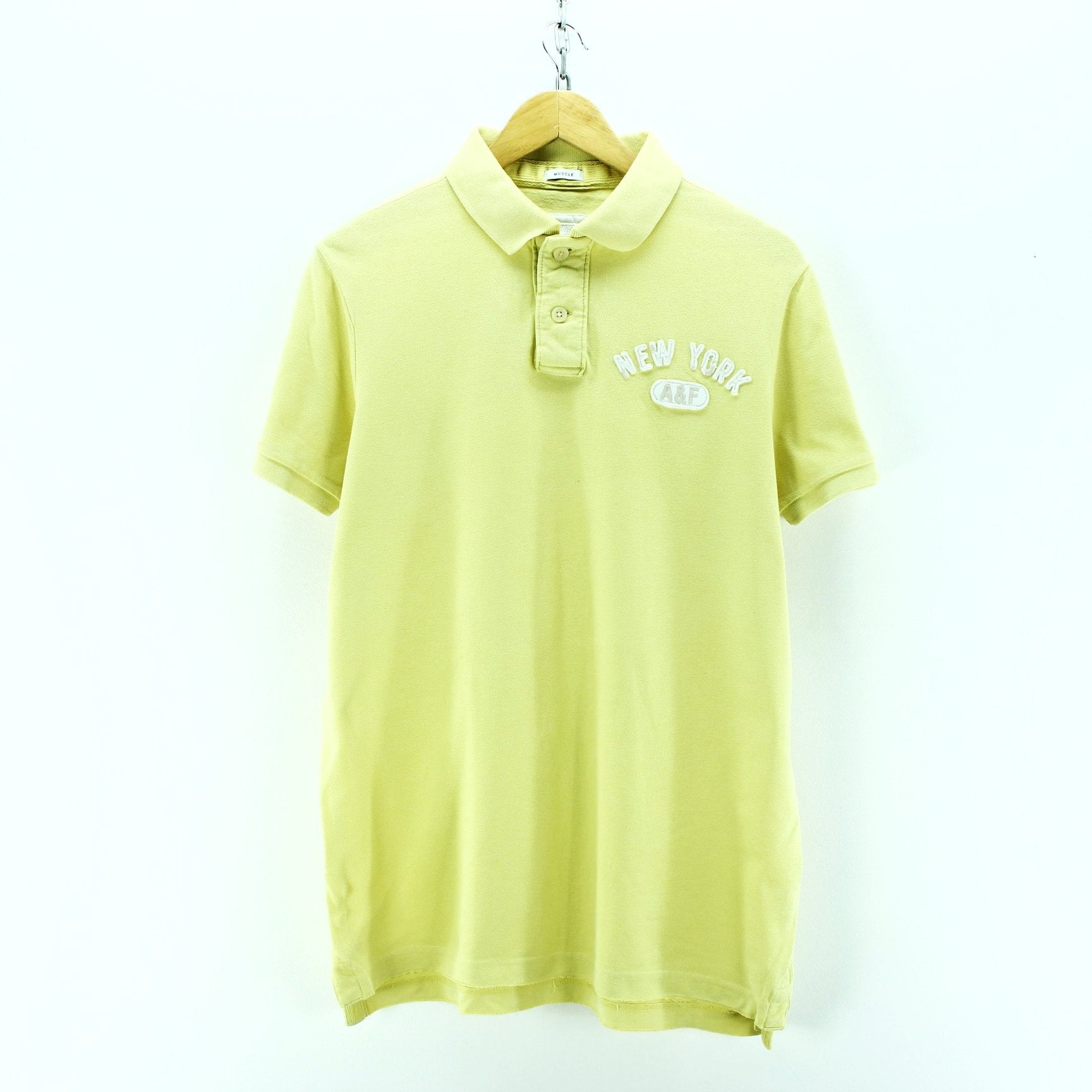 abercrombie yellow shirt