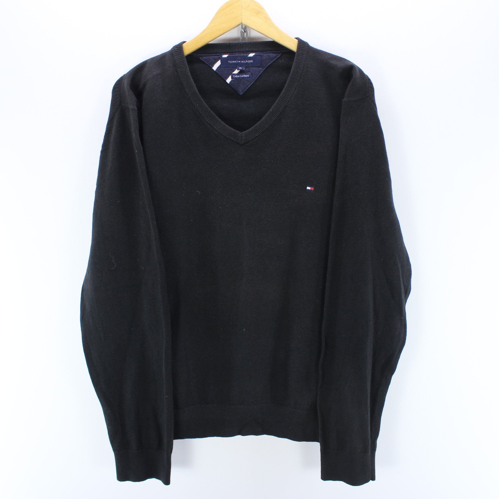 tommy hilfiger black jumper mens