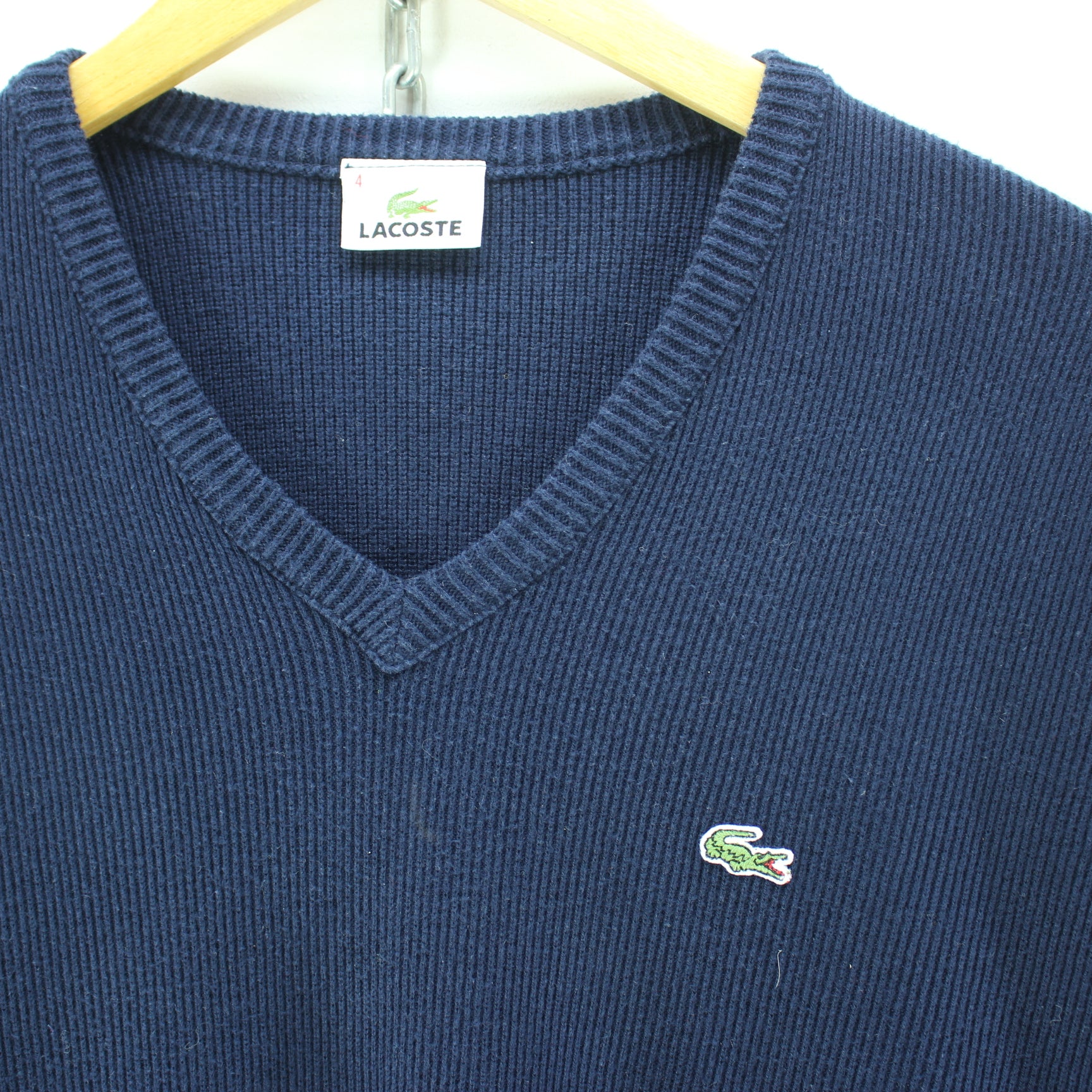 lacoste v neck jumper