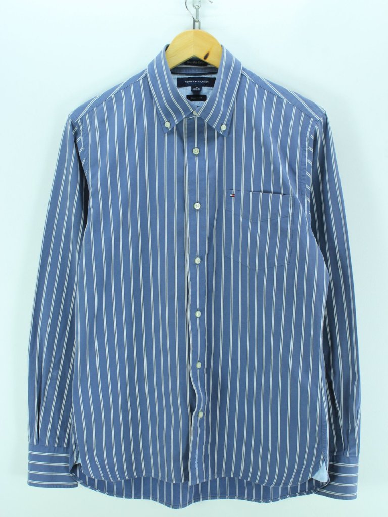 tommy hilfiger men's striped shirt