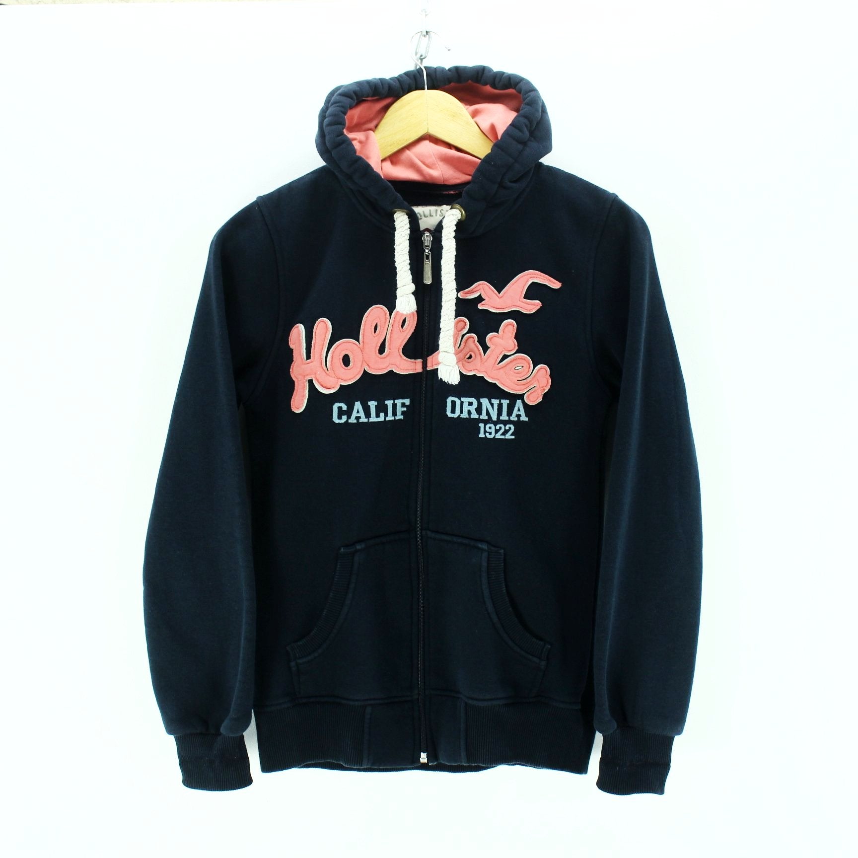 hollister hoodie navy