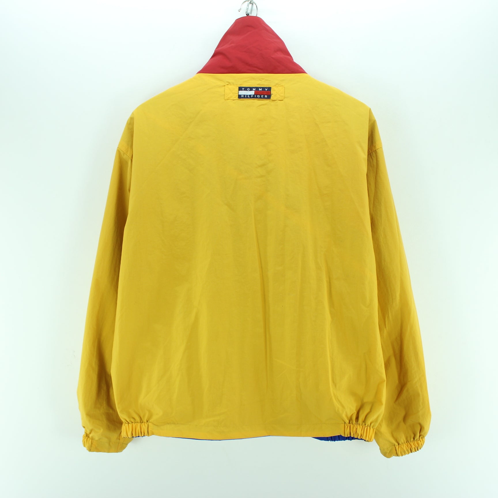 yellow and blue tommy hilfiger jacket