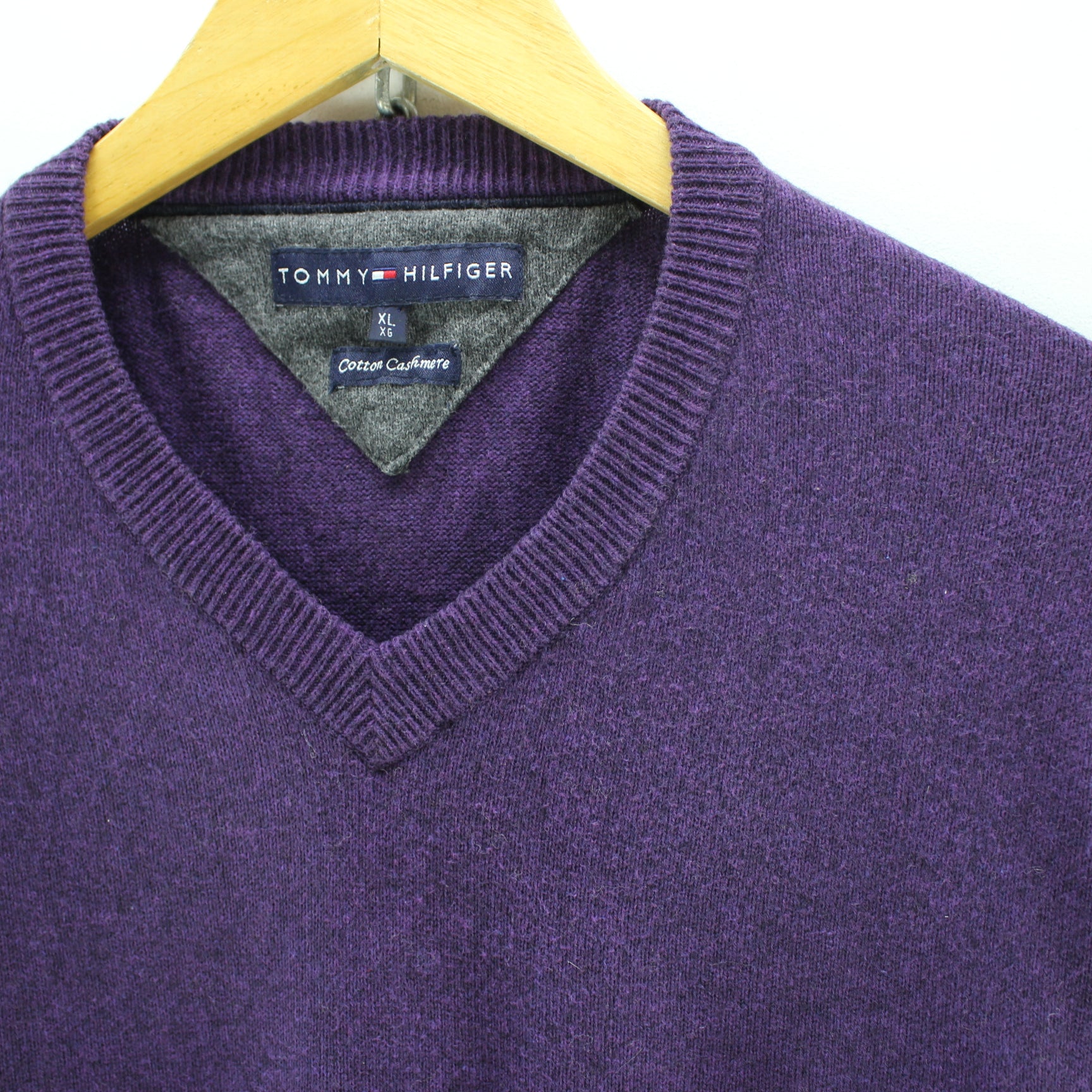 tommy hilfiger purple sweater