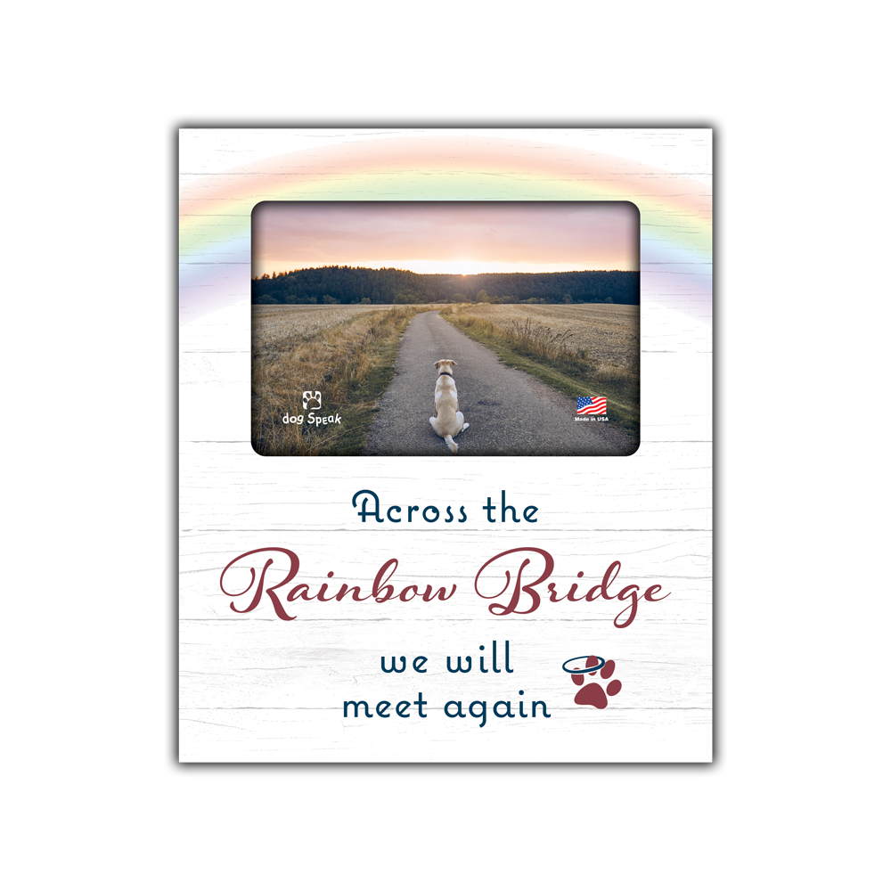 Wholesale Pet Sympathyframe Across The Rainbow Bridge Dog Speak Cards