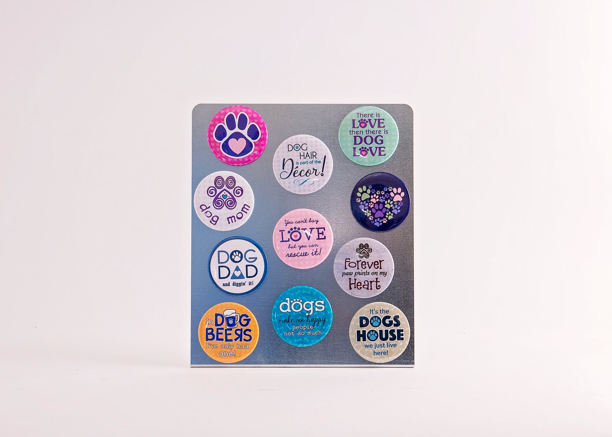 Wholesale Magnetic Display Board - Silver Dog Cards