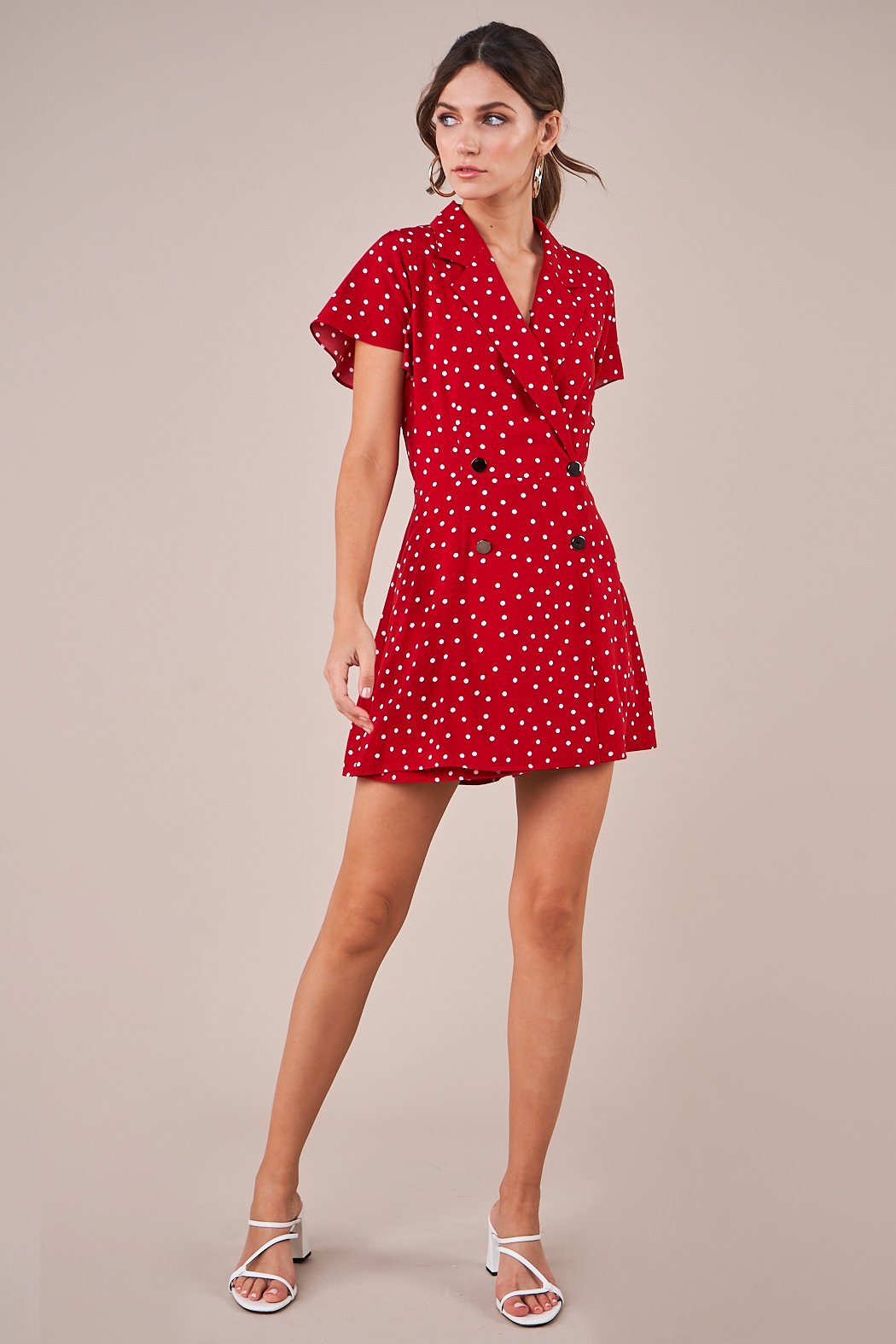 Suzie Q Polka Dot Romper – Sugarlips