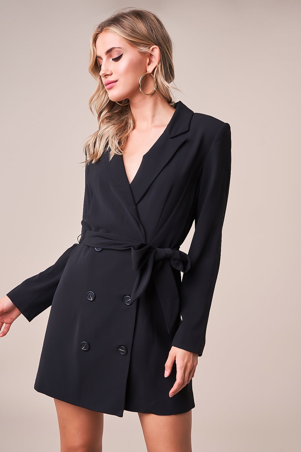 Black Beauty Blazer Dress – Sugarlips