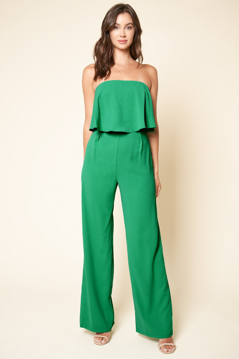 Elvie Strapless Jumpsuit – Sugarlips