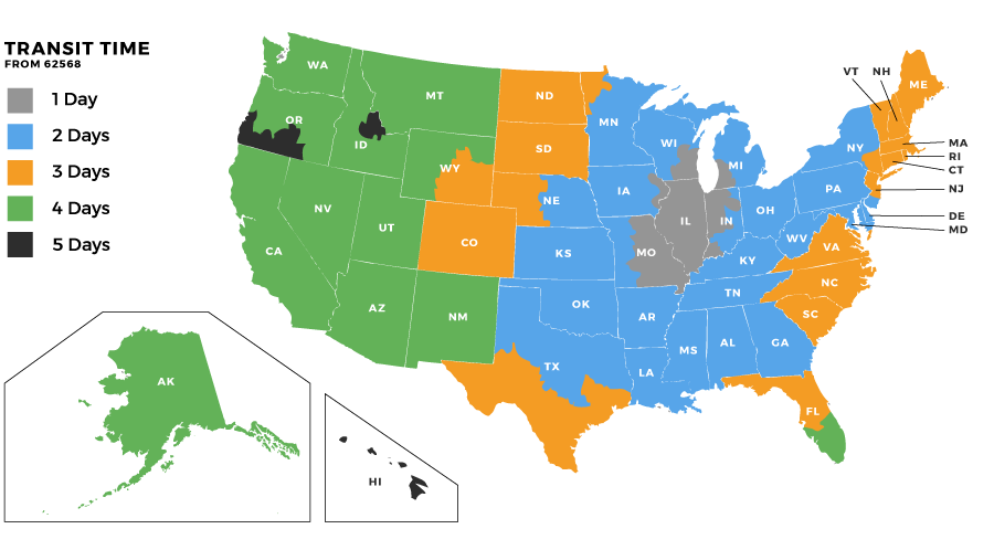 ups schedule maps