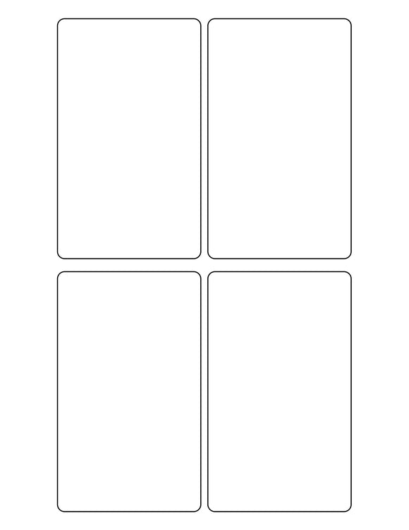 3 x 5 Rectangle White Label Sheet labelsbythesheet com
