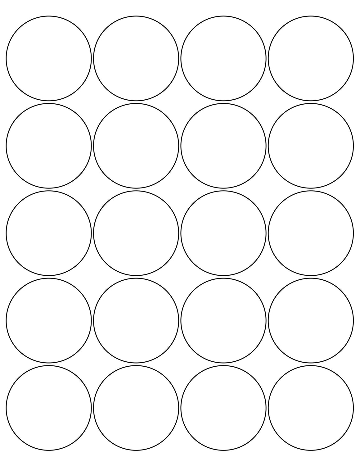 4 Inch Round Printable Labels