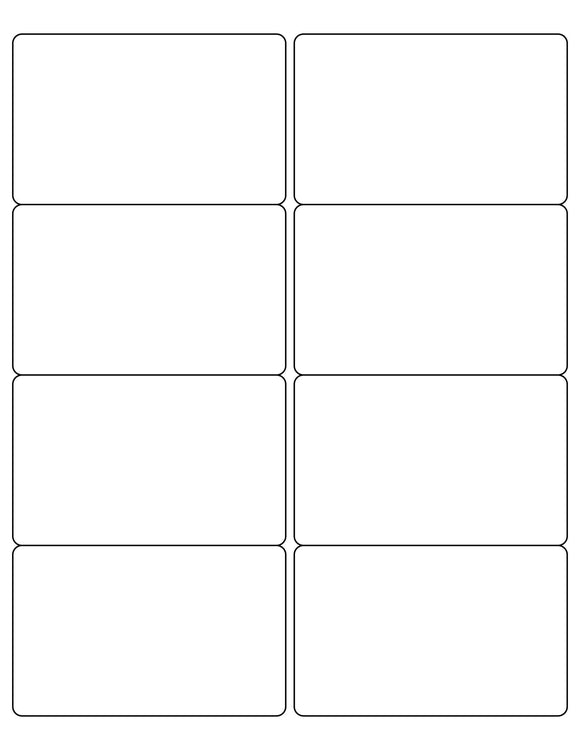 4 x 2 1/2 Rectangle White Label Sheet – labelsbythesheet.com