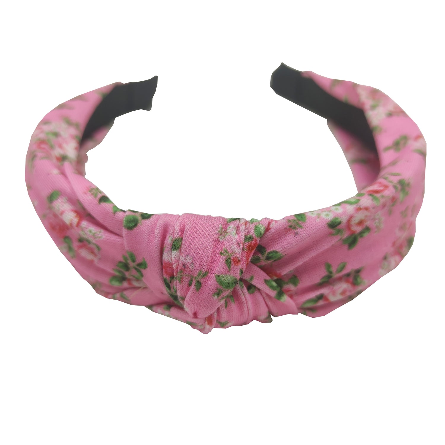 Sparkle Rose Knot Top Hairband - Pink