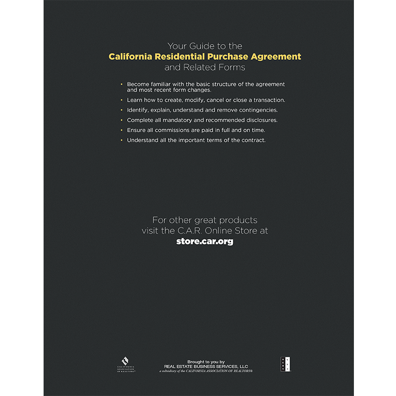 2021 Your Guide to The California Residential Purchase Agreement (RPA