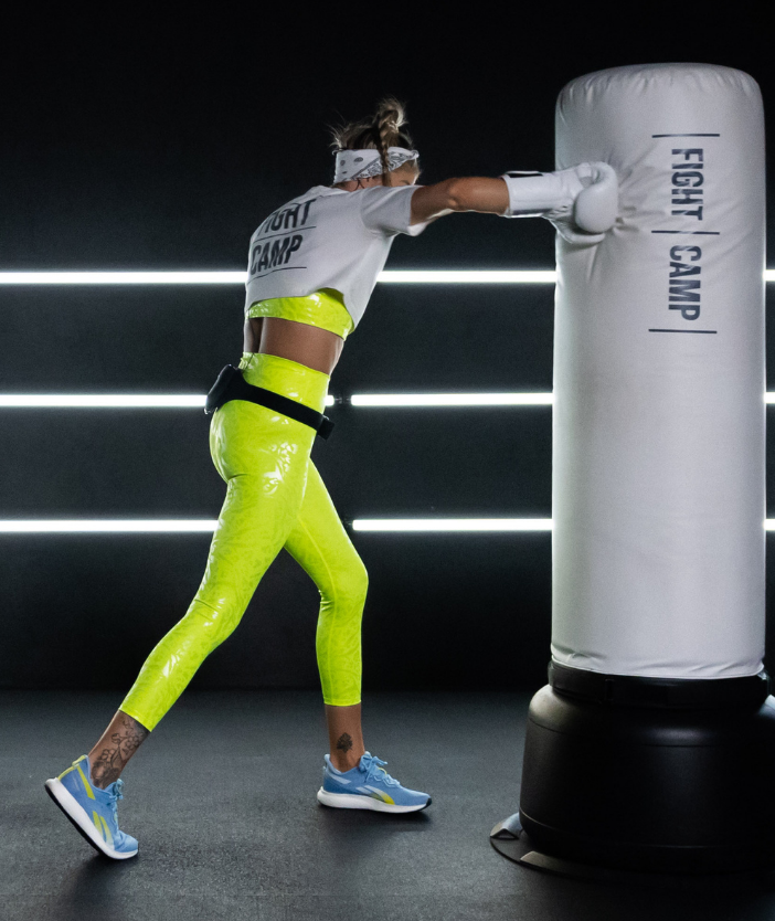 Shanie Smash Wearing Compression Leggings For Boxing