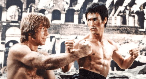 The Way of the Dragon Fight Scene with Bruce Lee and Chuck Norris