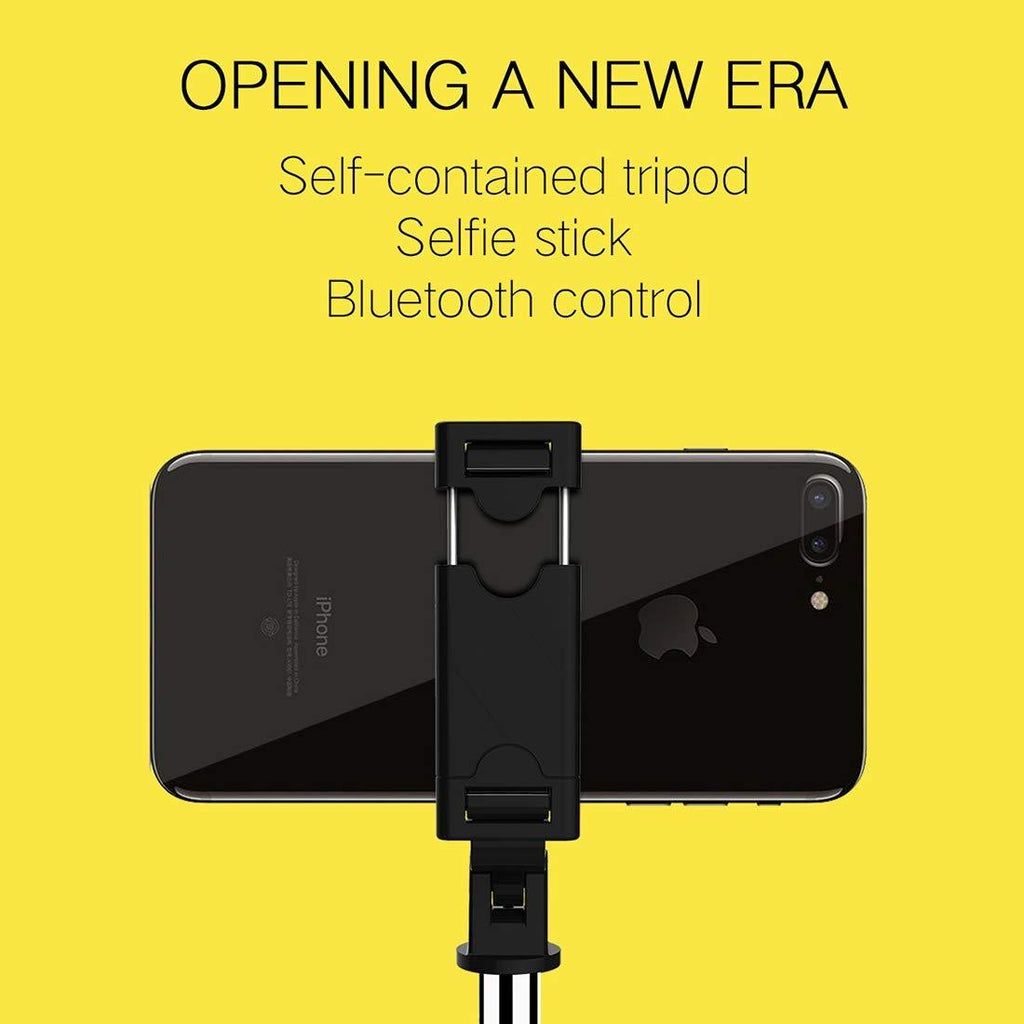TDG K07 Selfie Stick with Tripod and Wireless Bluetooth Remote Black