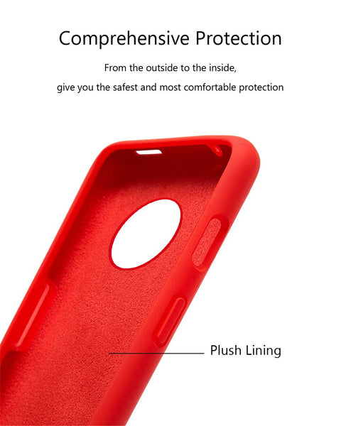 TDG Oneplus 7T Silicone Back Cover Protective Case Red
