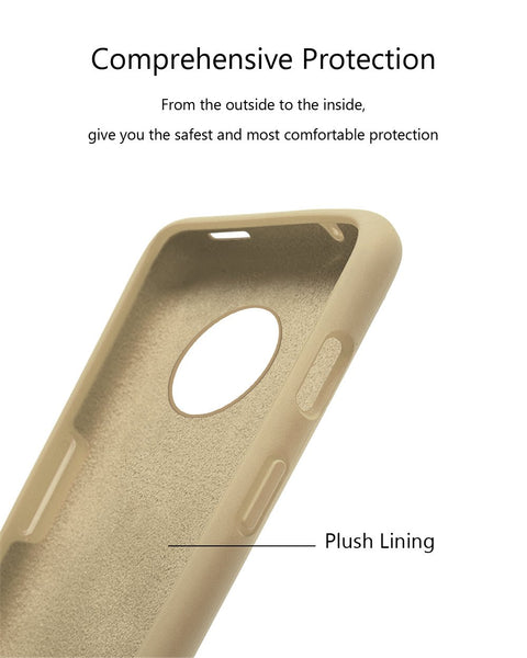 TDG Oneplus 7T Silicone Back Cover Protective Case Stone Beige
