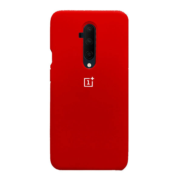 TDG Oneplus 7T Pro Back Cover Silicone Protective Case Red