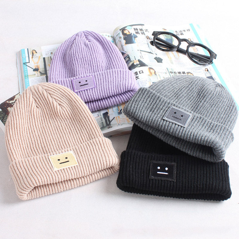 Melancholy Blank Face Beanie – SHOOK LOVE