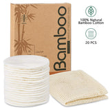 Washable Eco-friendly Natural Bamboo Cotton Rounds