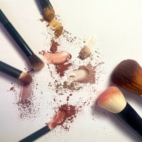 brushes and makeup clean beauty